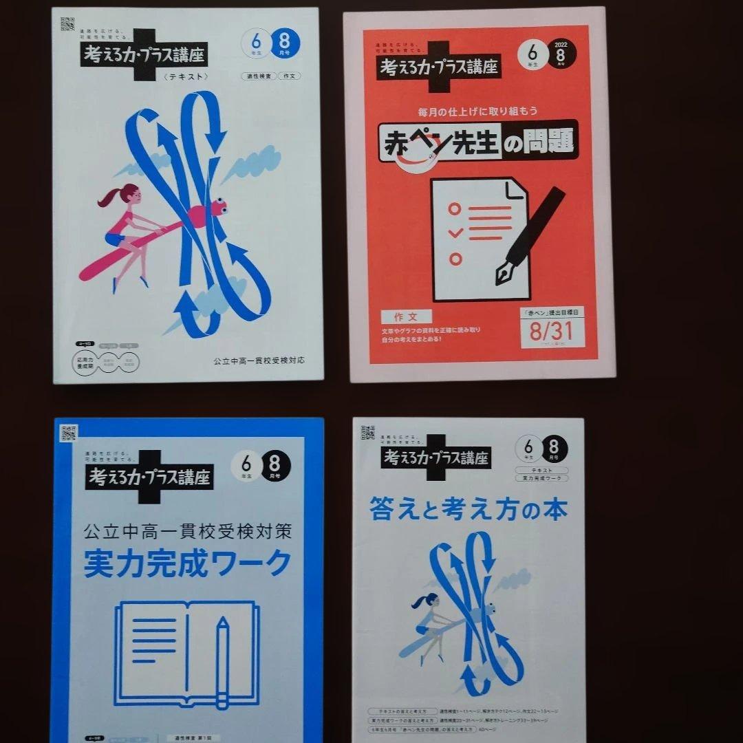 ☆*☆様 公立中高一貫校受検講座★進研ゼミ考える力プラス講座 5年3月〜6年1月