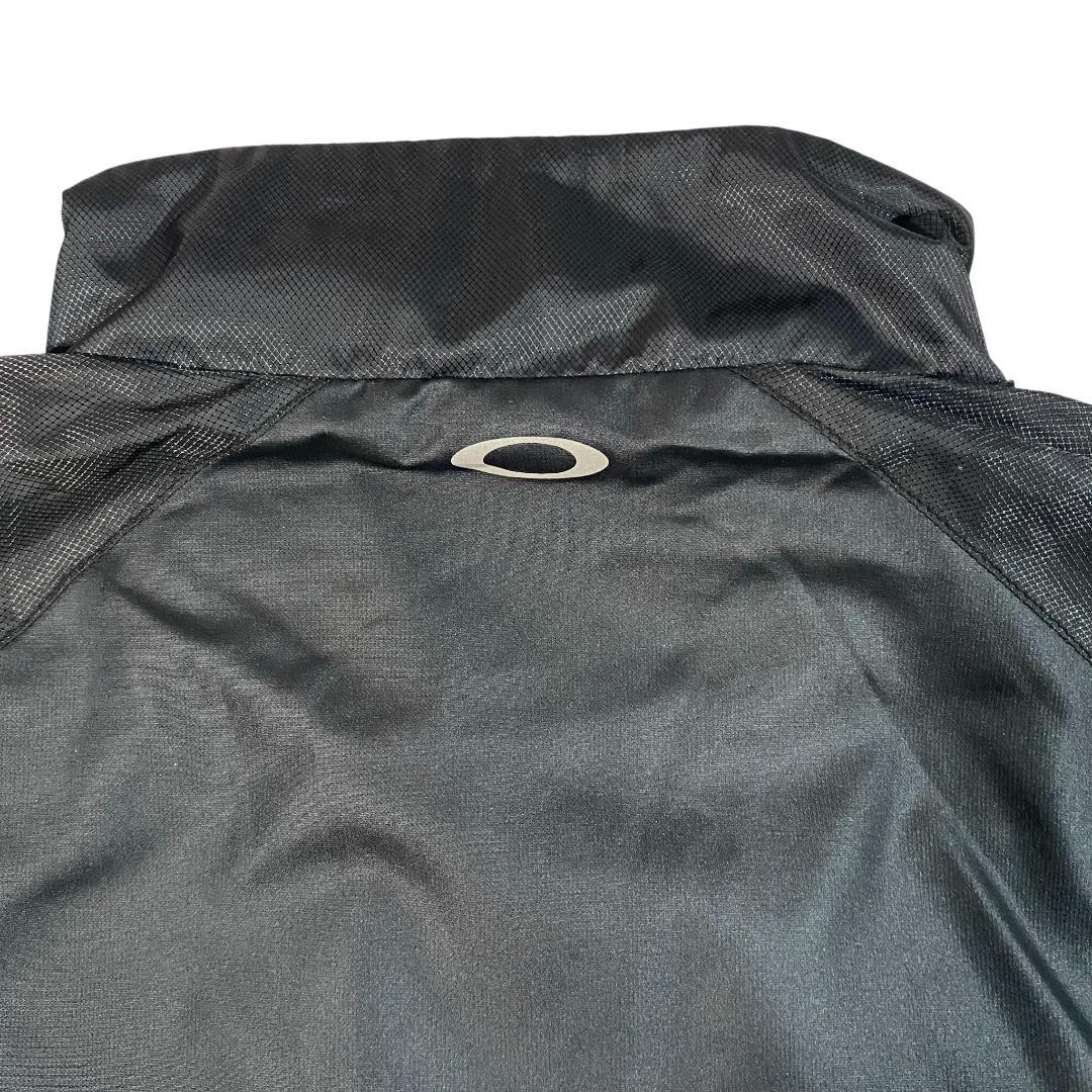 オークリー OAKLEY 裏起毛 ナイロンジャケット L ブラック ゴルフ