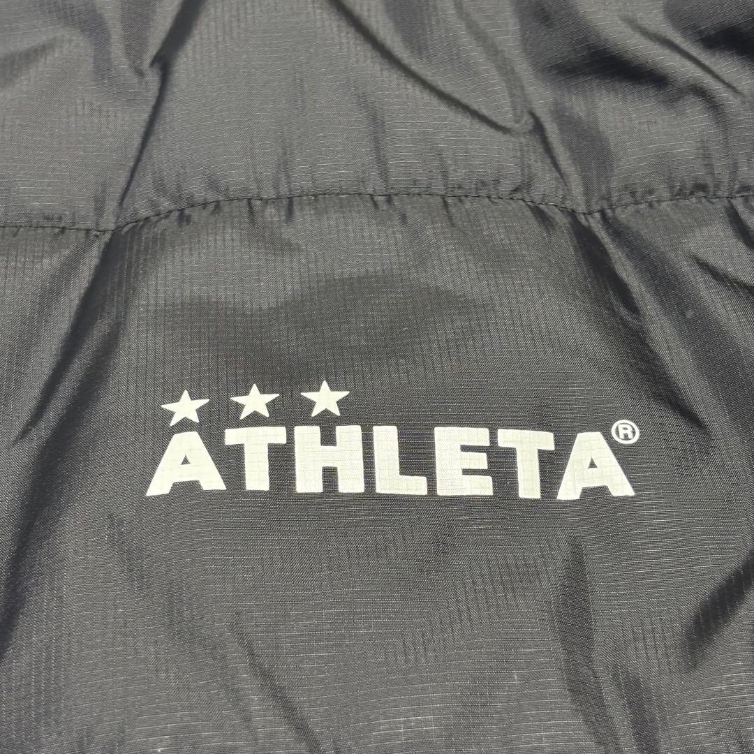 未使用級 ATHLETA ベンチコート ブラック フード 保温性 軽量