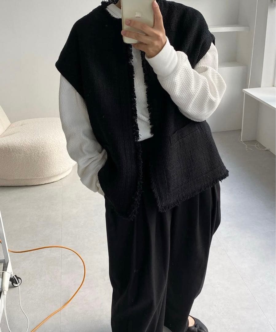 【未使用品】na.e　ナエ　ツイード　ベスト　ジレ♡卒業式♡入学式