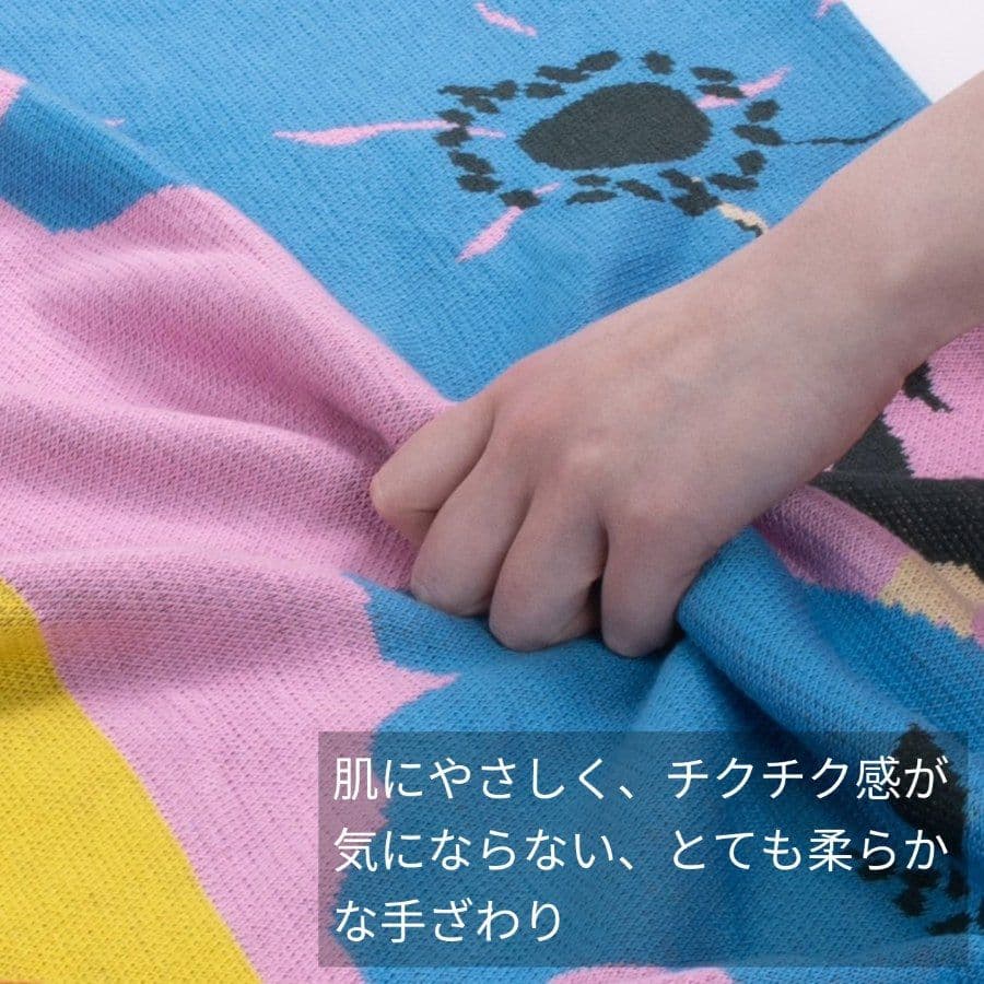 【未使用美品】FAVORRIC アートブランケット 猫 日本製 ひざ掛け　洗える