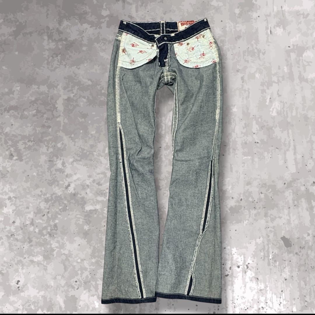 TRUE RELIGION JOEY SUPER T フレア Y2K USA製