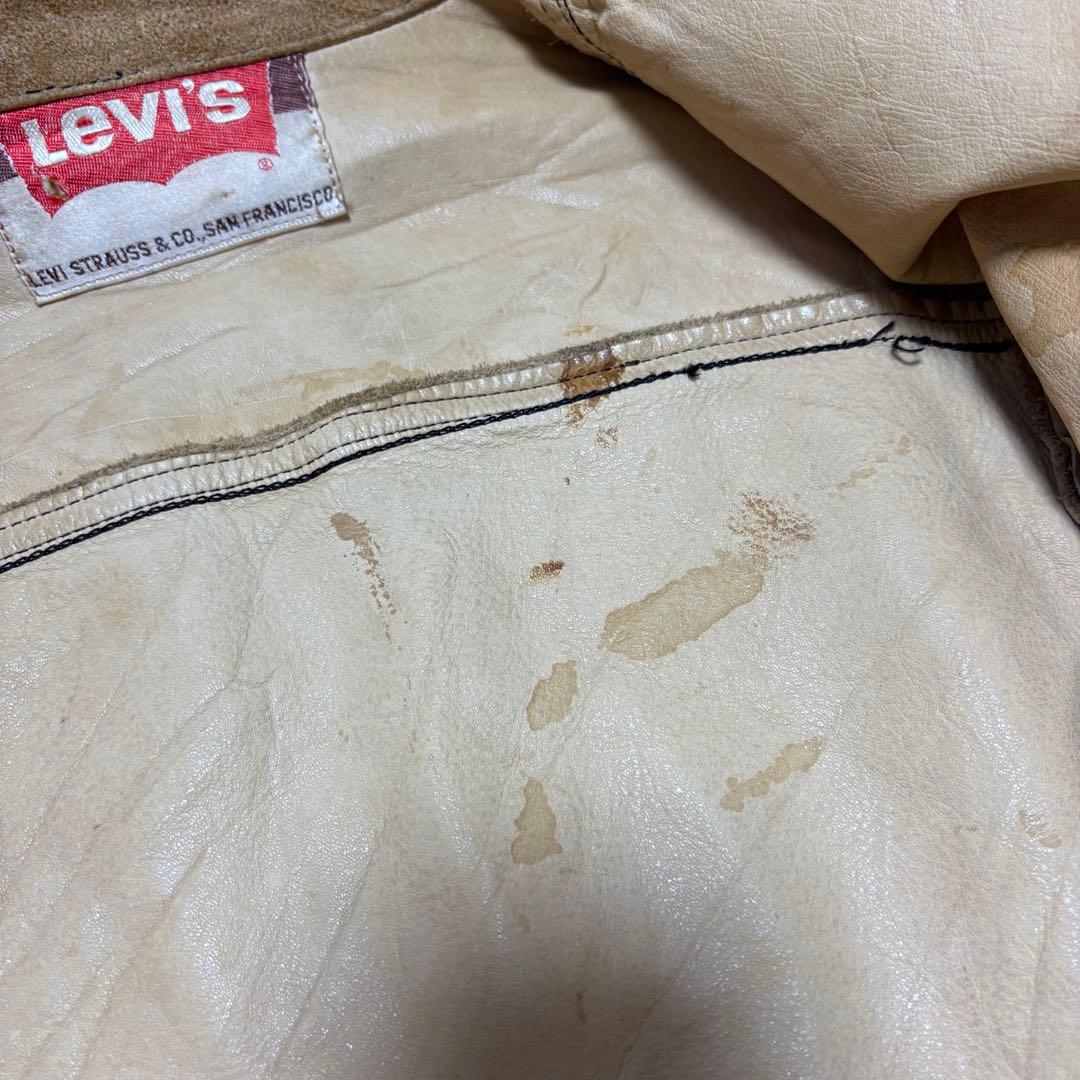 60s Levi's 3rd スウェード レザージャケット ビッグE