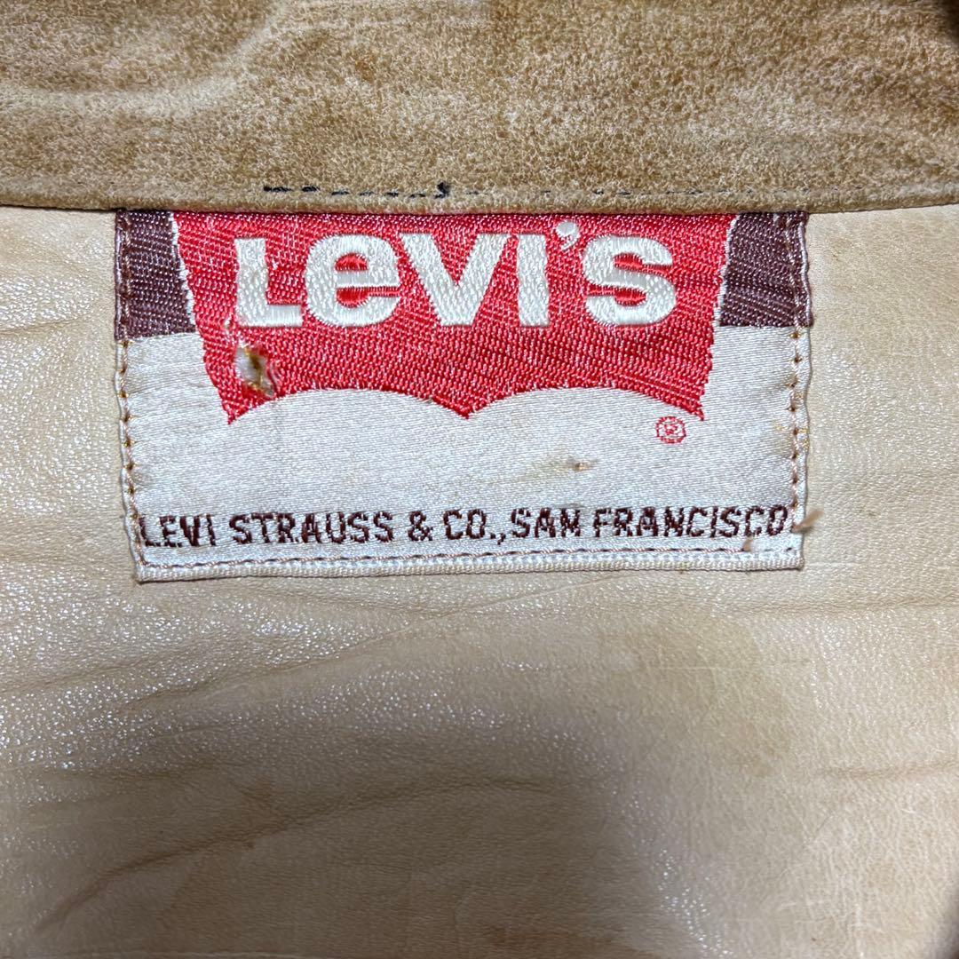 60s Levi's 3rd スウェード レザージャケット ビッグE