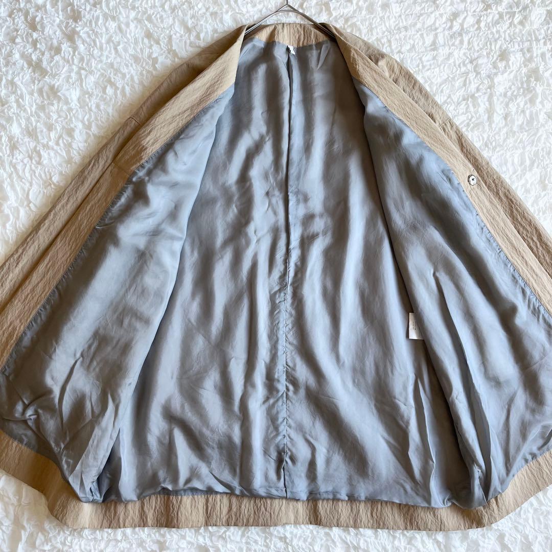 【美品✨】フィルマム firmum コットン×ナイロンノーカラージャケット