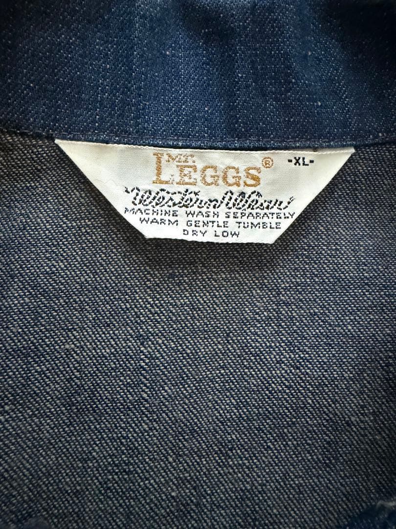 70s MR LEGGS ウエスタンデニムジャケット XL USA製