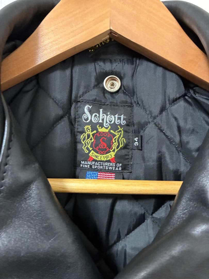Schott ショット　ワンスター　ダブル　ライダース　613US 34