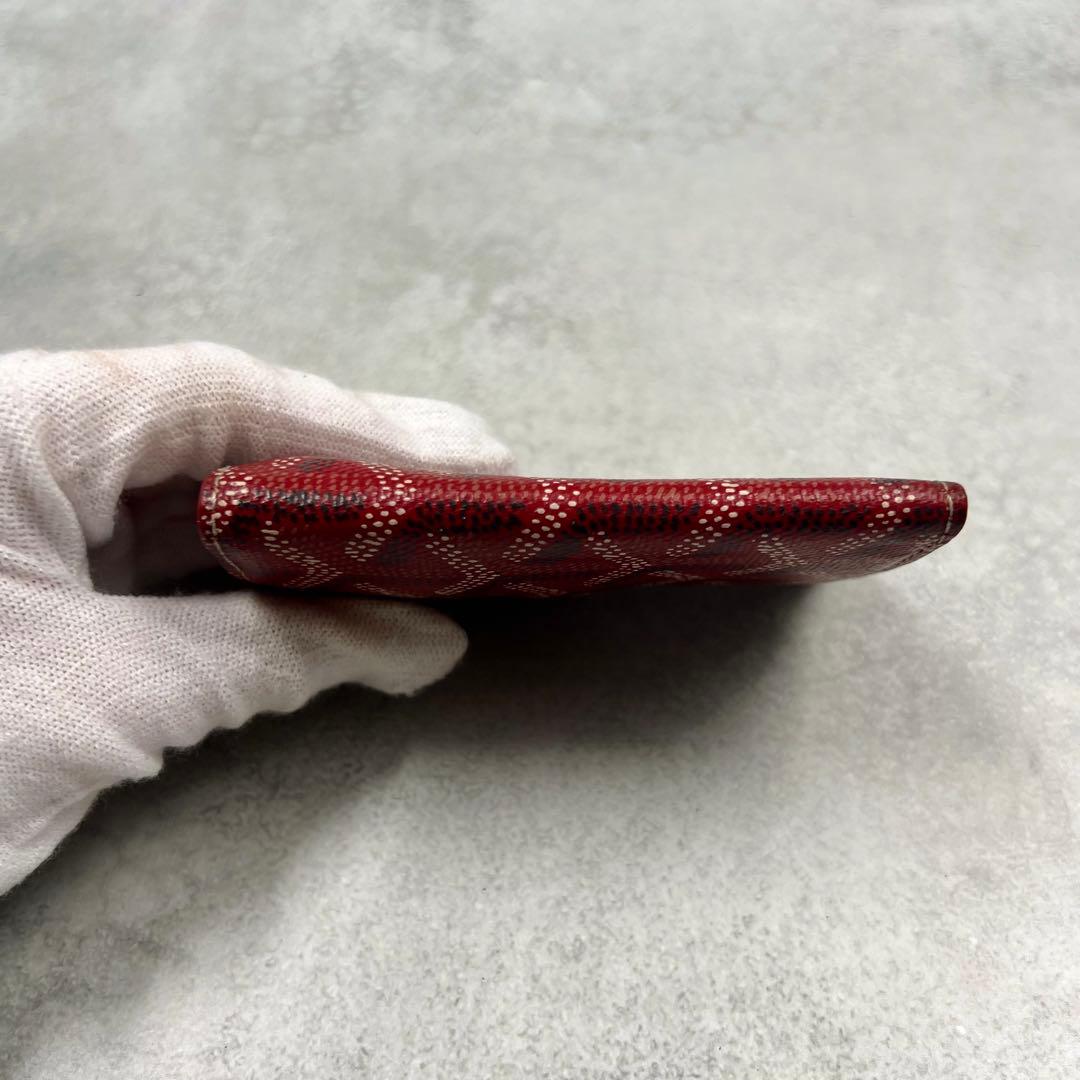 GOYARD レザー サンルイ レッド 6連 キーケース 8139