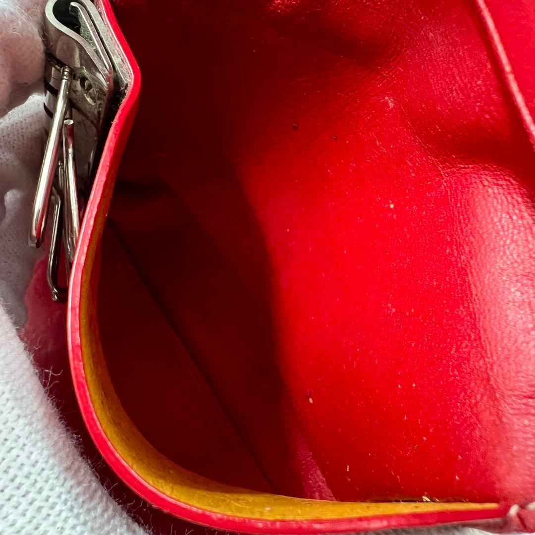 GOYARD レザー サンルイ レッド 6連 キーケース 8139