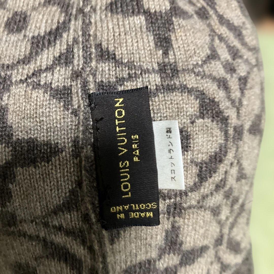 LOUISVUITTONモノグラムスコットランド製ニット帽ユニセックスボネスキー