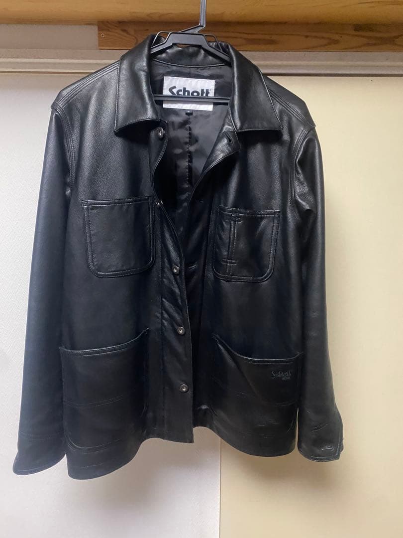 Schott ショットLAMB LEATHER COVERALL JACKET