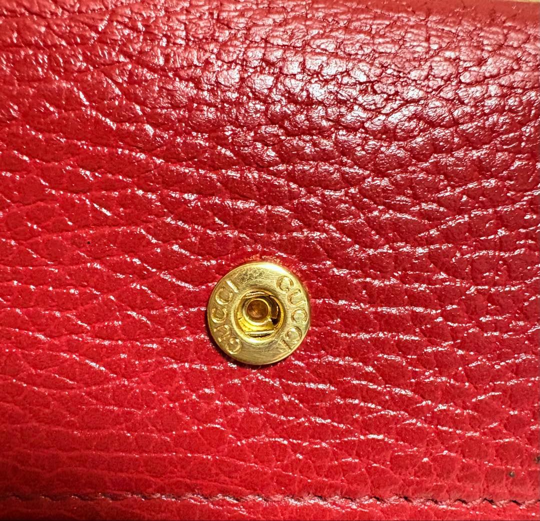 ホ*テ様 情熱的なレッド(正規品)GUCCI のエレガントなG Gマーモント6連