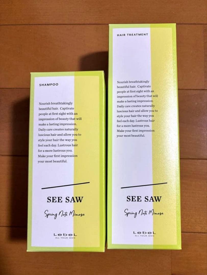 SEE SAW ☆2026 春限定 シャンプー＆トリートメントセット(ᵔᴥᵔ)