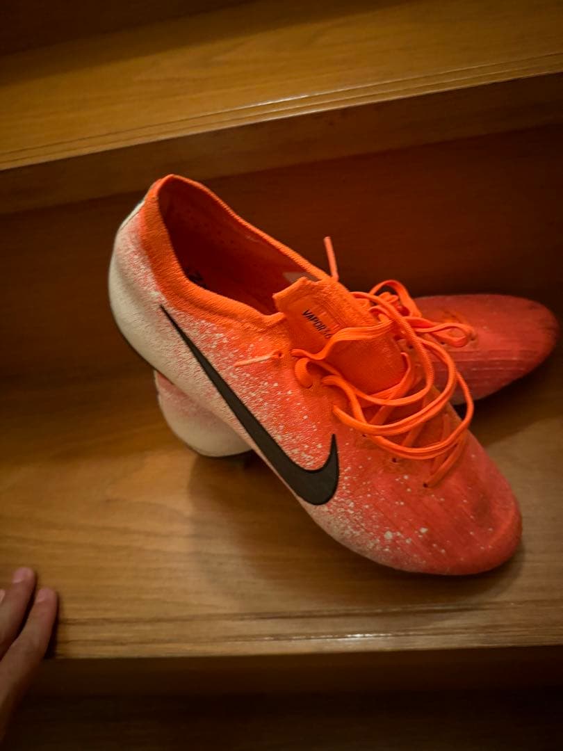 Nike マーキュリアル取り合え式 サッカーシューズ スパイク オレンジ25.5