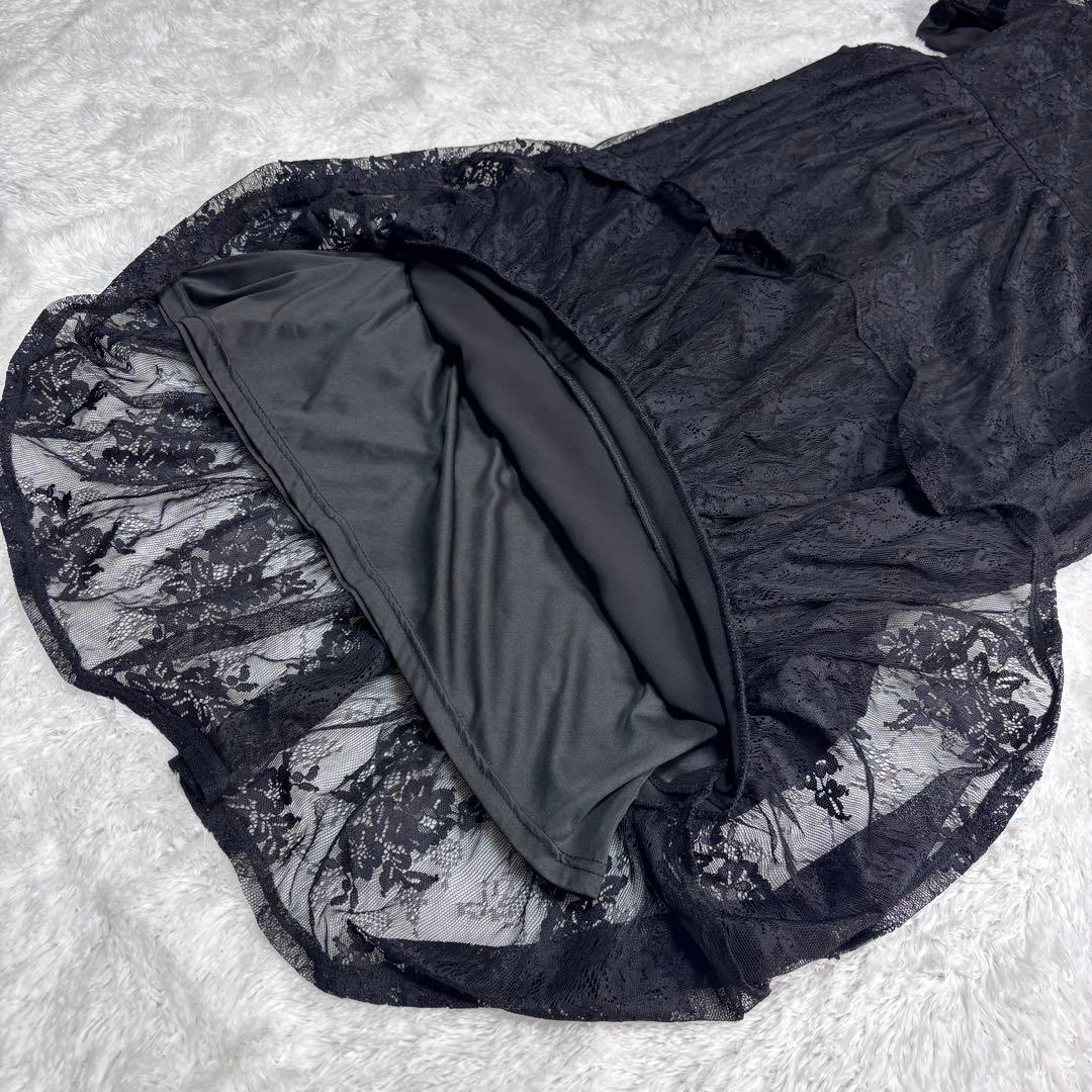 美品 Ameri SHEER LACE DRESS アメリ レースドレス