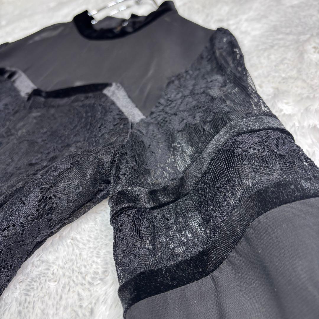 美品 Ameri SHEER LACE DRESS アメリ レースドレス
