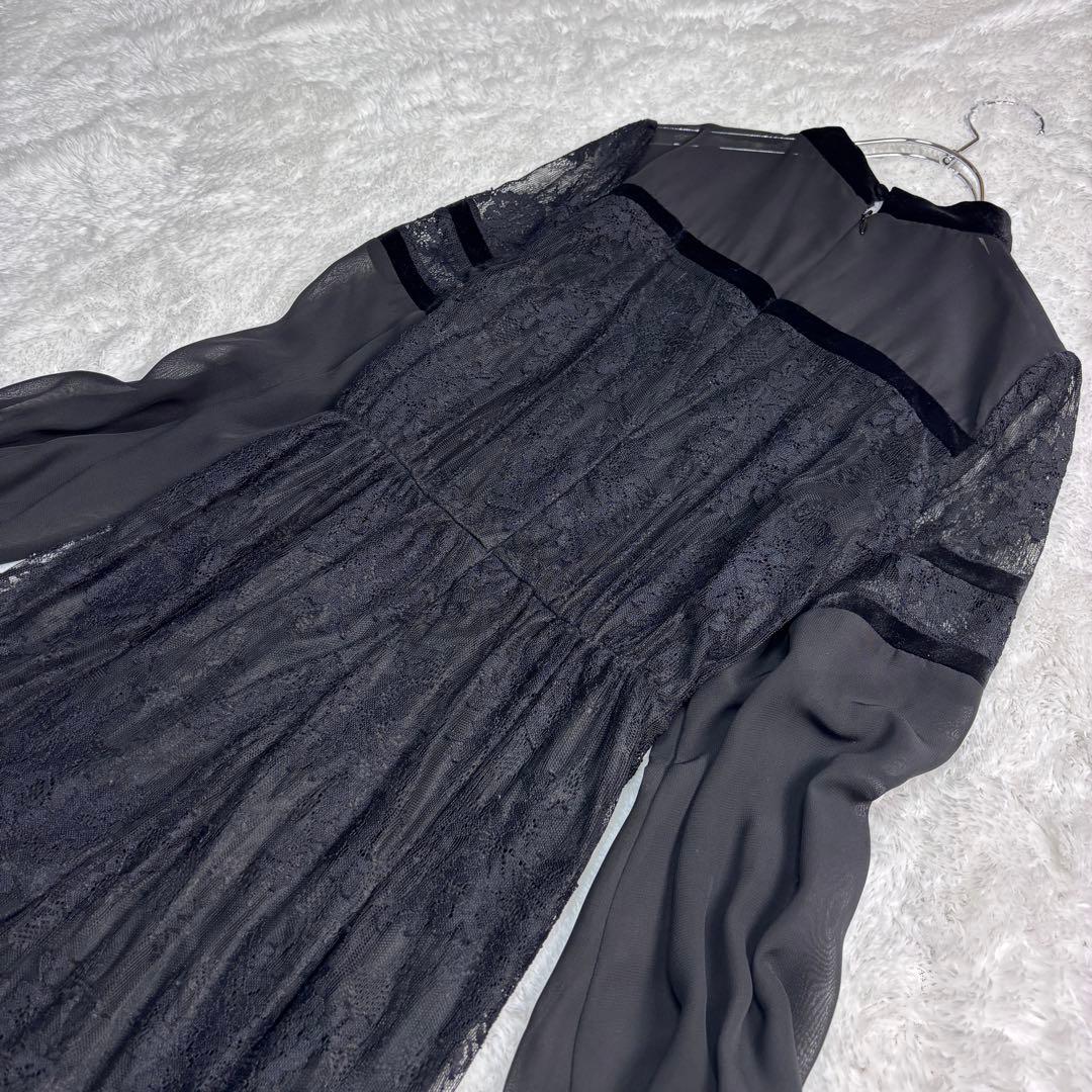 美品 Ameri SHEER LACE DRESS アメリ レースドレス