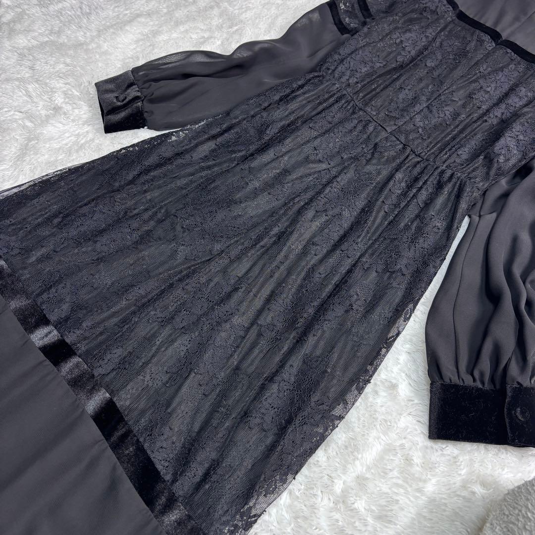 美品 Ameri SHEER LACE DRESS アメリ レースドレス