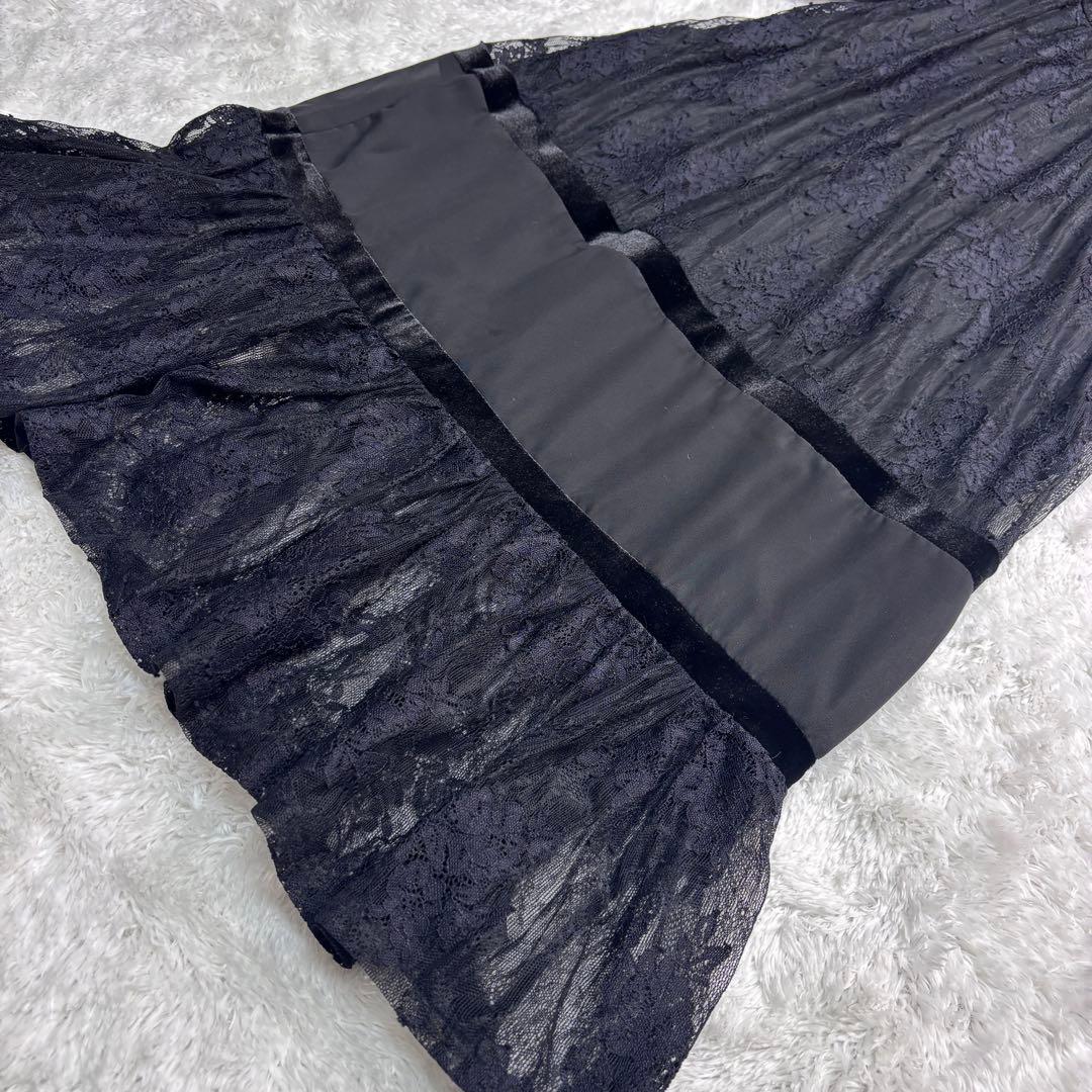 美品 Ameri SHEER LACE DRESS アメリ レースドレス