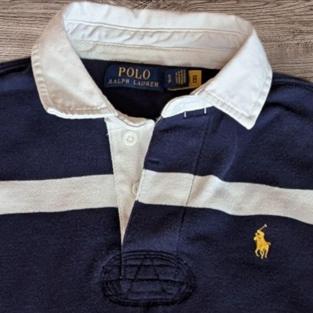 POLO RALPH LAUREN ラガーシャツ ネイビー/ホワイト 常田大希