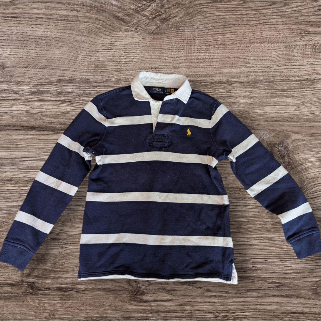 POLO RALPH LAUREN ラガーシャツ ネイビー/ホワイト 常田大希