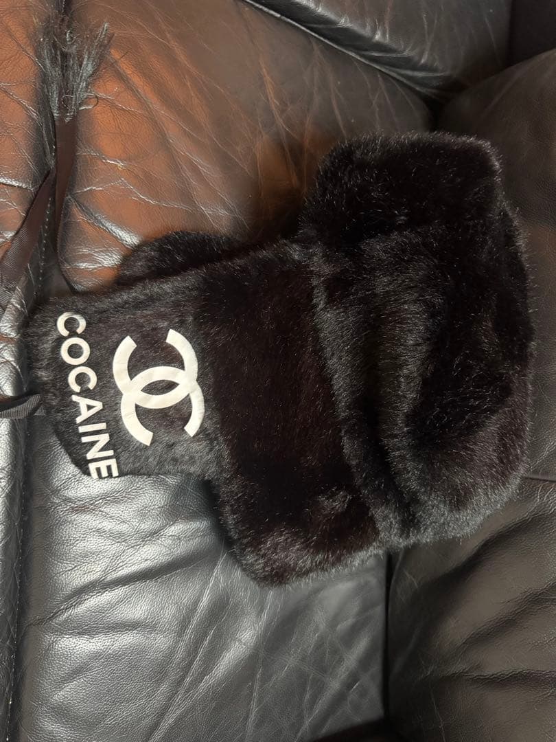 帽子 opium Chanel Logo COCAINE USHANKA HAT