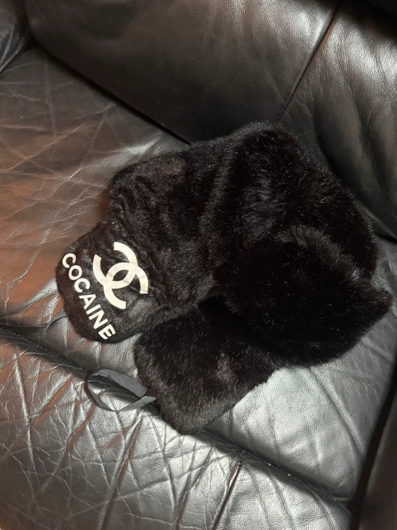 帽子 opium Chanel Logo COCAINE USHANKA HAT