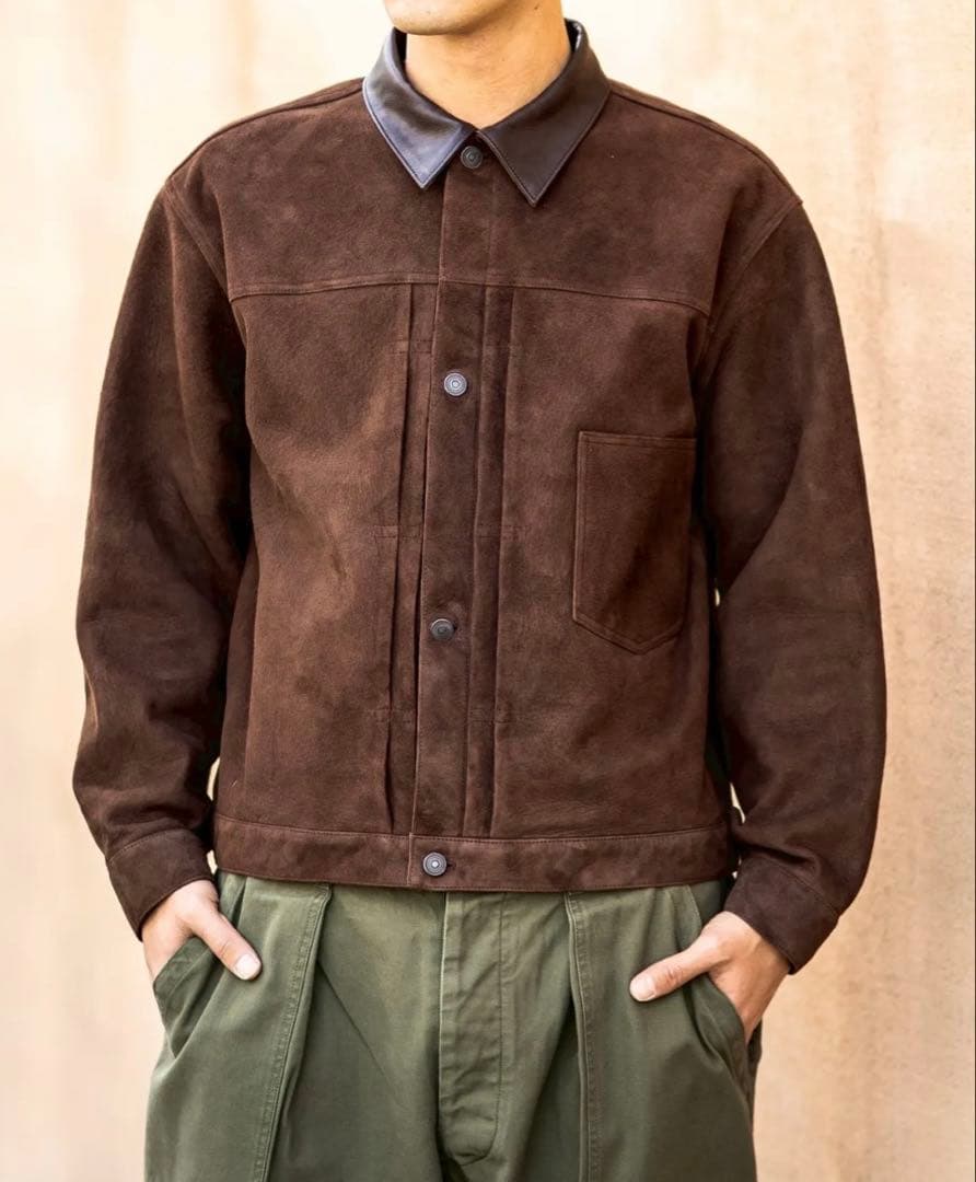 ジャケット・アウター A.presse Suede Leather 1st Type Jacket