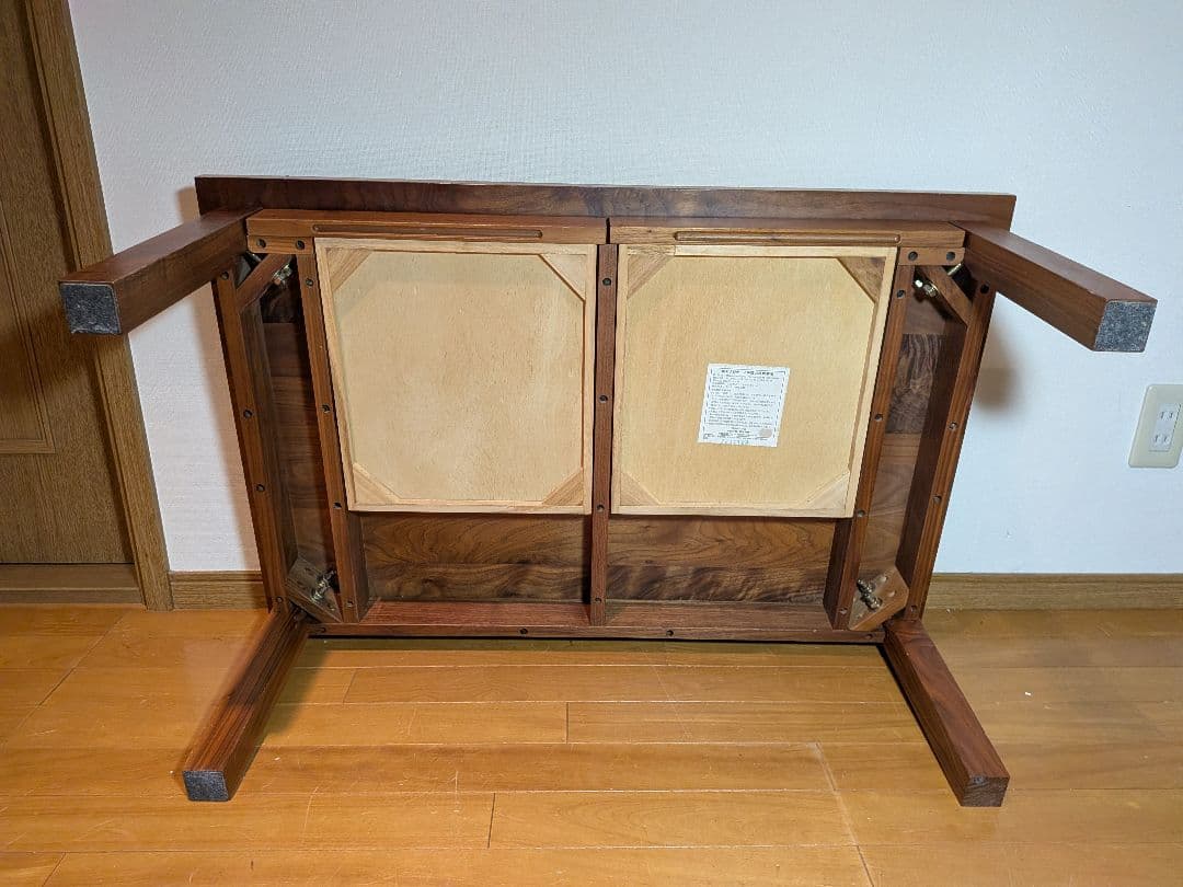 《送料込》無印良品 無垢材ローテーブル ウォールナット デスク 机 MUJI