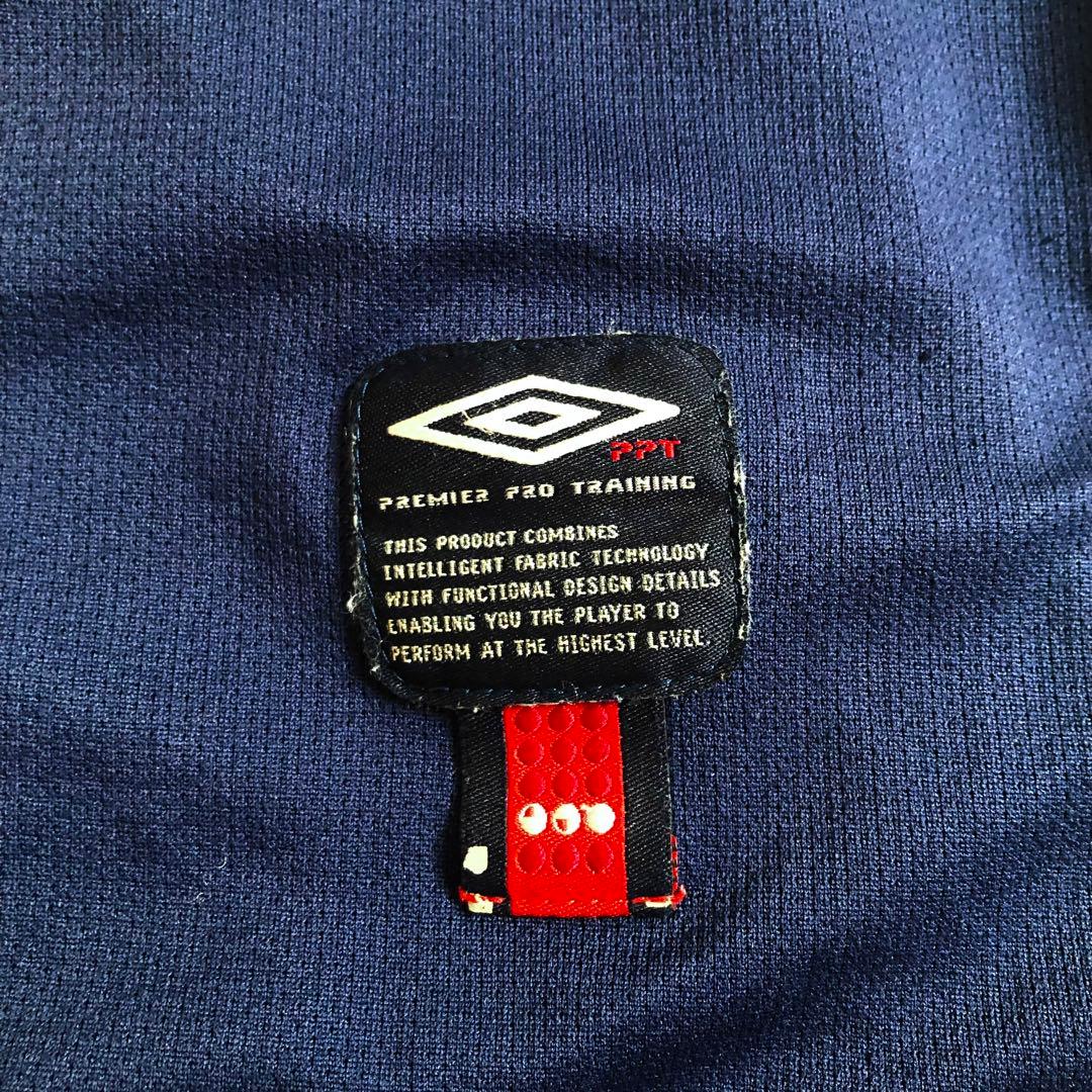 UMBRO 00s サッカー イングランド代表 トレーニング シャツ Vネック