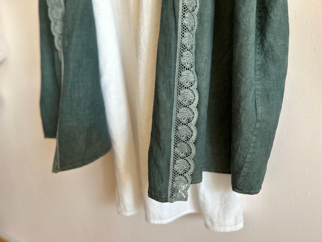 ★*★様 タグ付き 51450円　toujours レース 天然染 インディゴ