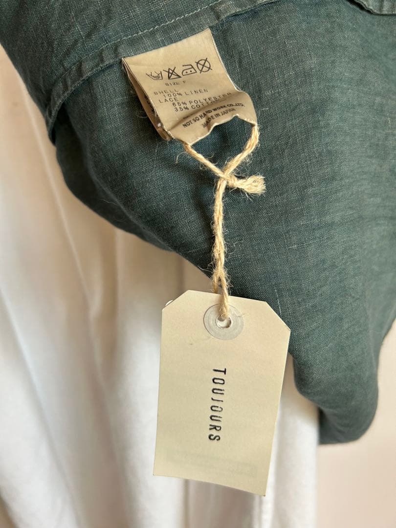 ★*★様 タグ付き 51450円　toujours レース 天然染 インディゴ