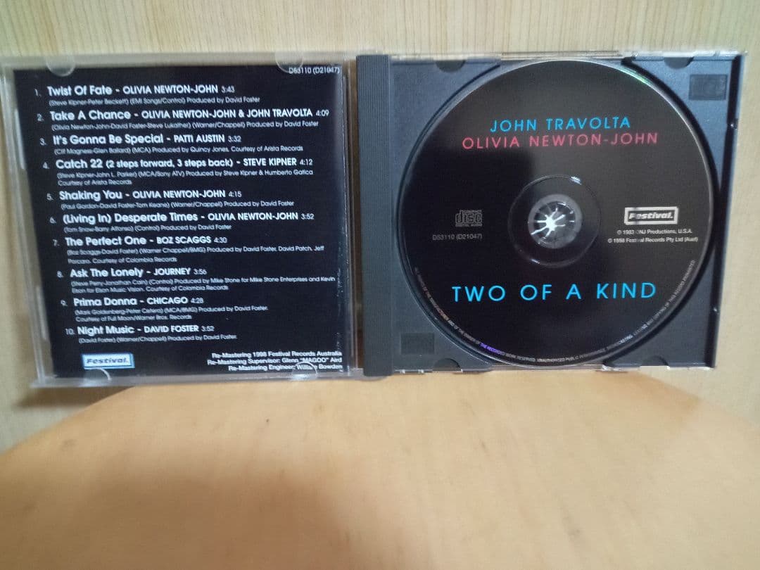 Two of a Kind 　サウンドトラック　リマスター　廃盤