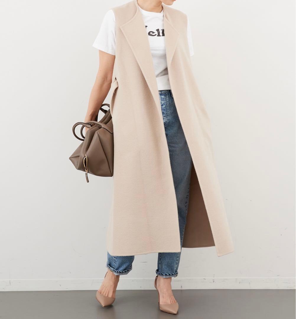 ベ*ル様 ドゥーズィエムクラス　2024AW ウールアンゴラ　ロングベスト　ベー