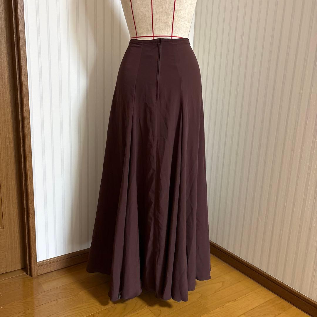 フラメンコ　ファルダ　茶色　HERMOSA