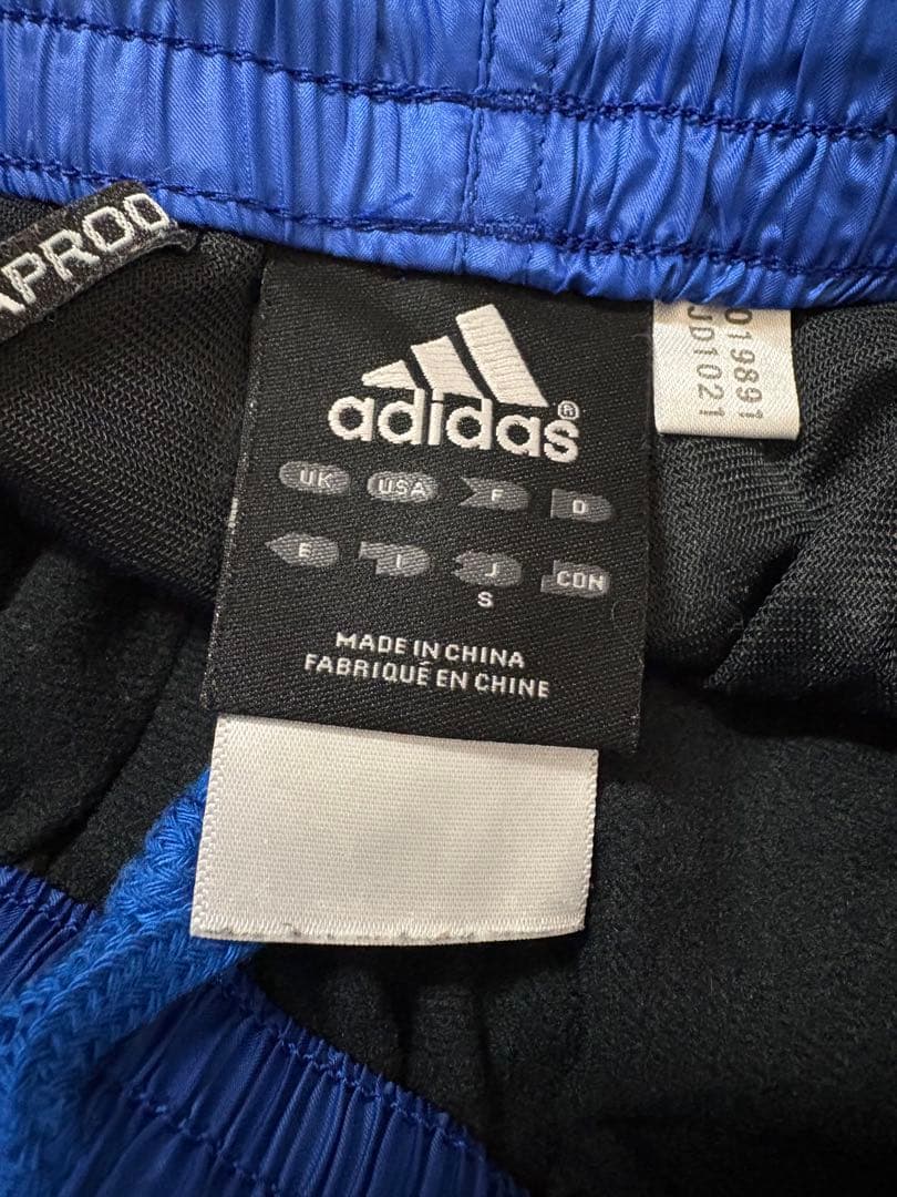 アディダス ウォーマー ウィンドブレーカー 上下セット S adidas ブルー