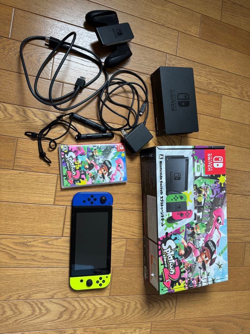 Nintendo Switch 青/黄 Joy-Con スプラトゥーン付き