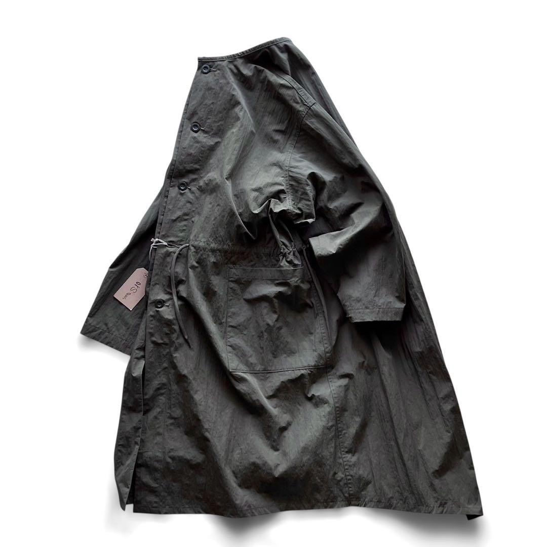 【極美品】orSlow オアスロウ/ノーカラー フィッシュテイル オーバーコート