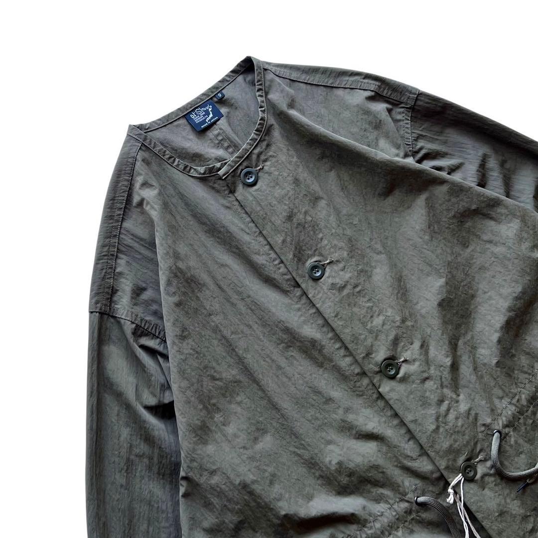 【極美品】orSlow オアスロウ/ノーカラー フィッシュテイル オーバーコート
