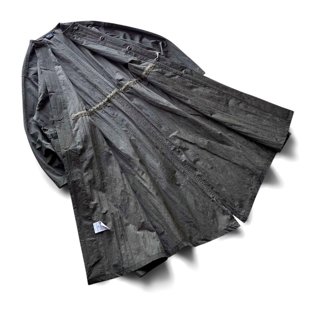 【極美品】orSlow オアスロウ/ノーカラー フィッシュテイル オーバーコート