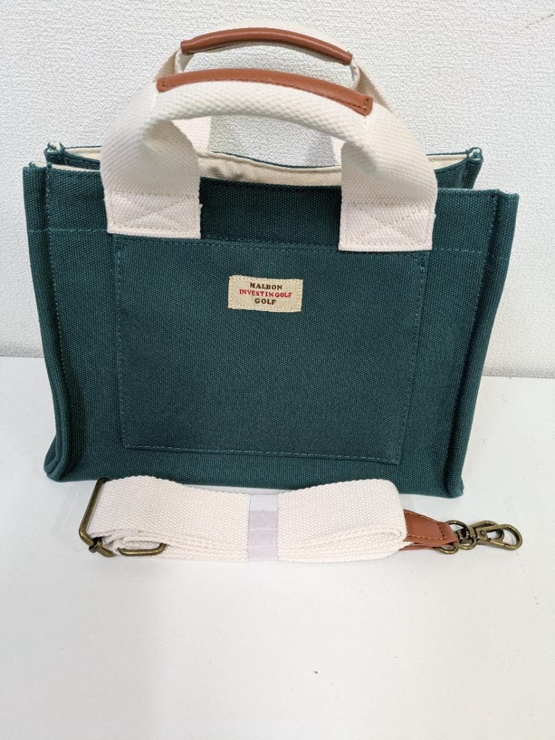 ゴルフトートバッグ ゴルフバッグ ラウンドバッグ グリーン 2way