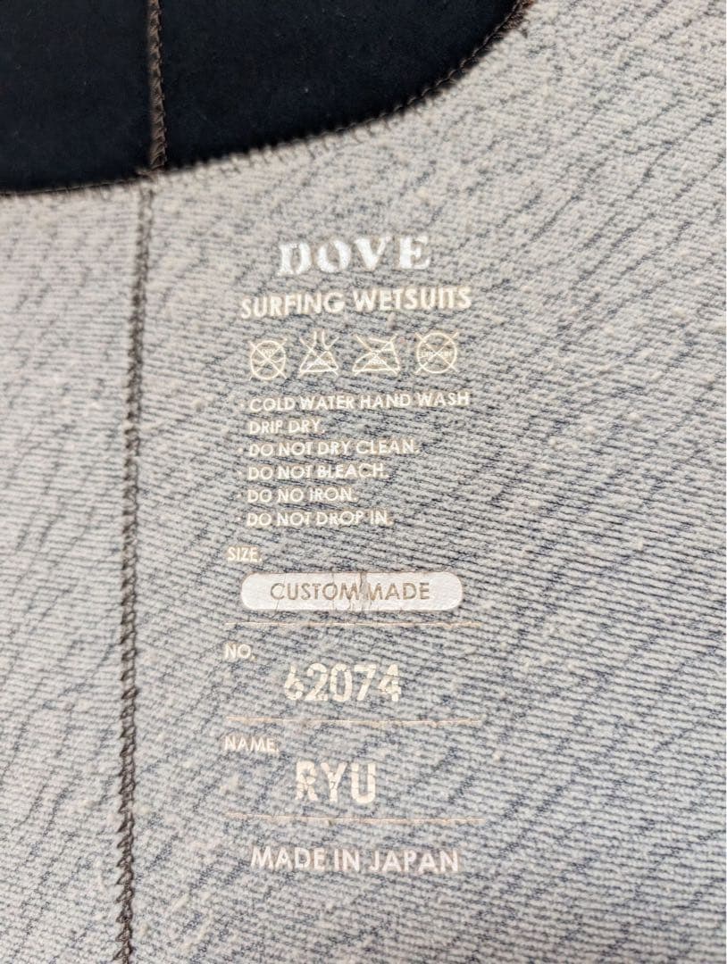 DOVE(ダブ) 5×3mm セミドライ メンズM相当(オーダー品)