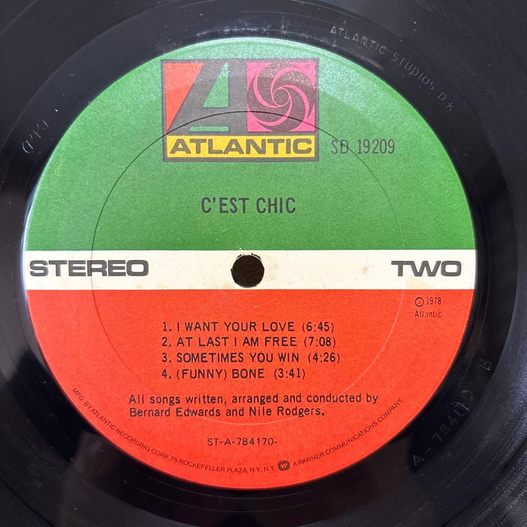 初回プレス盤！　C'est Chic / Chic