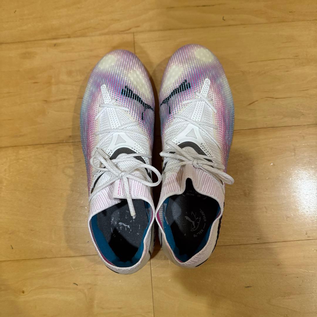 Pumaサッカーシューズ 26.5 フューチャー７アルティメットホワイト/ピンク
