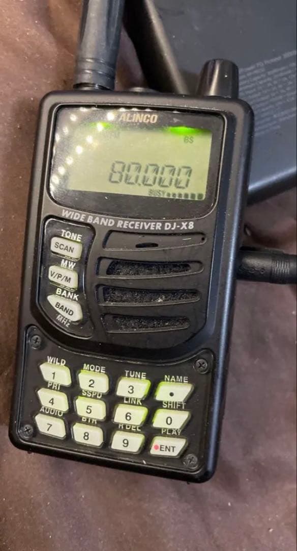 【動作確認済】 ALINCO DJ-X8 広帯域受信機【アンテナ&充電器セット】