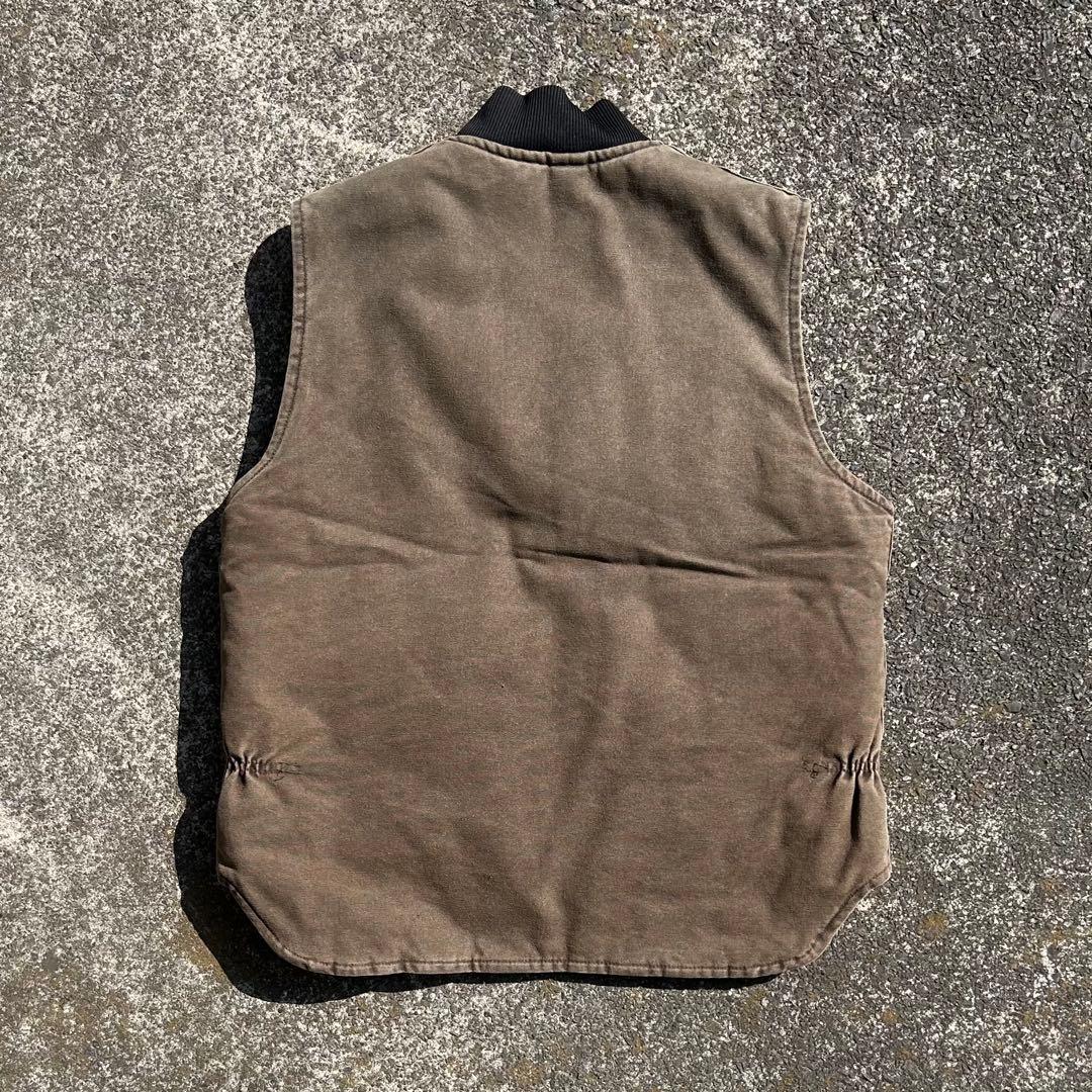 USA製 carhartt カーハート ダックベスト ブラウン