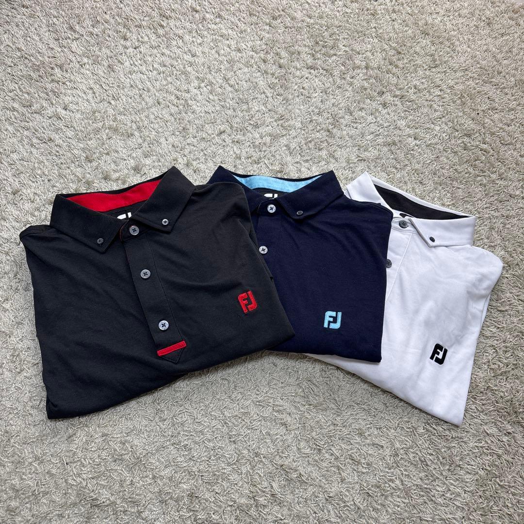 FootJoy 長袖ゴルフポロシャツシャツ 3XL 3色セット