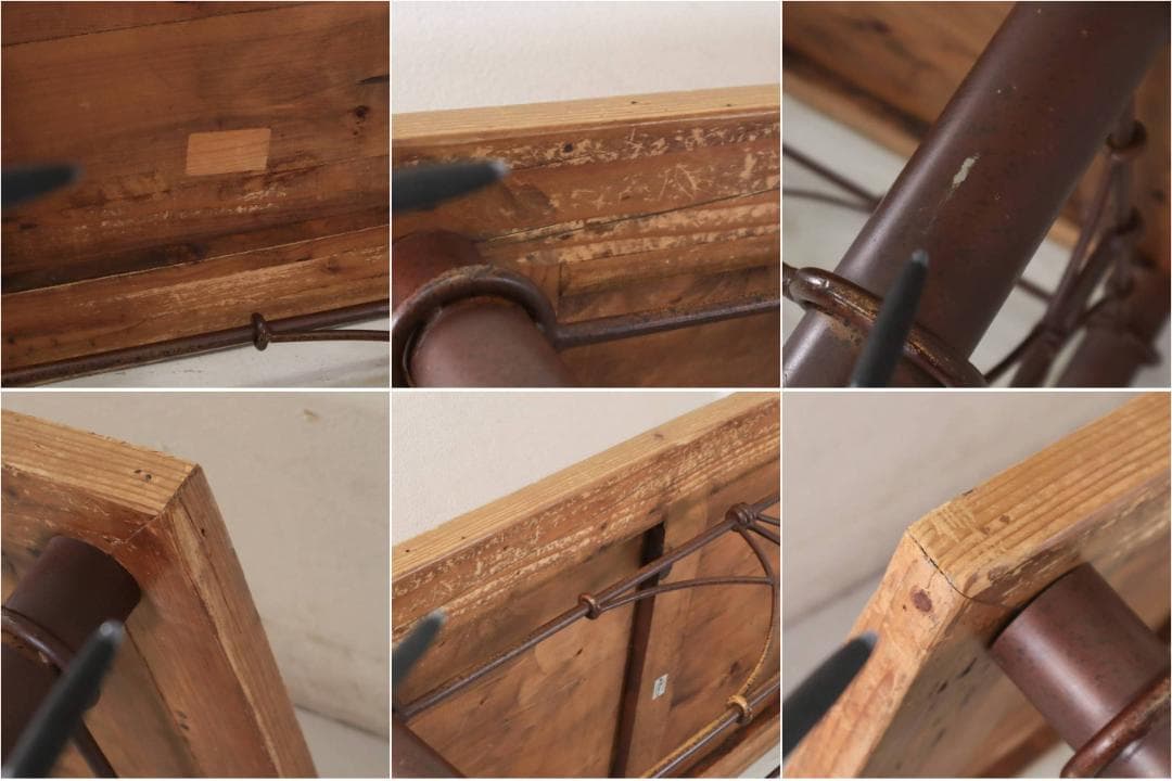 値下メキシコ製 パイン古木 センターテーブル 120cm ローテーブルクラシカル