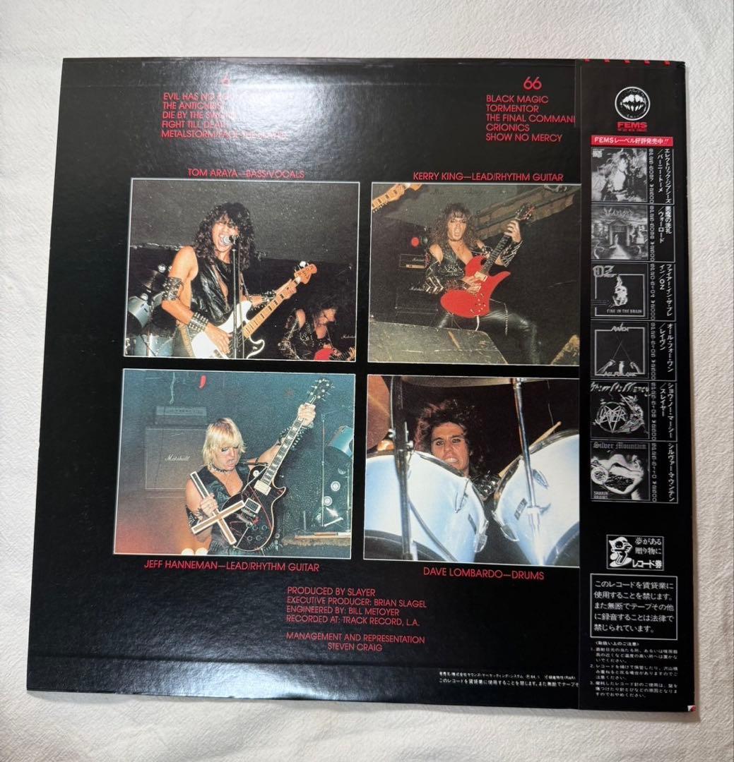 SLAYER / SHOW NO MERCY / LP 帯付