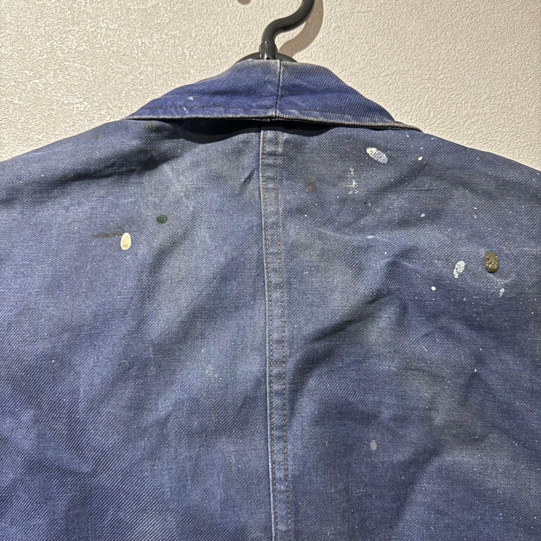 50s 芸術品‼️フレンチワークジャケット ペンキ ボロ